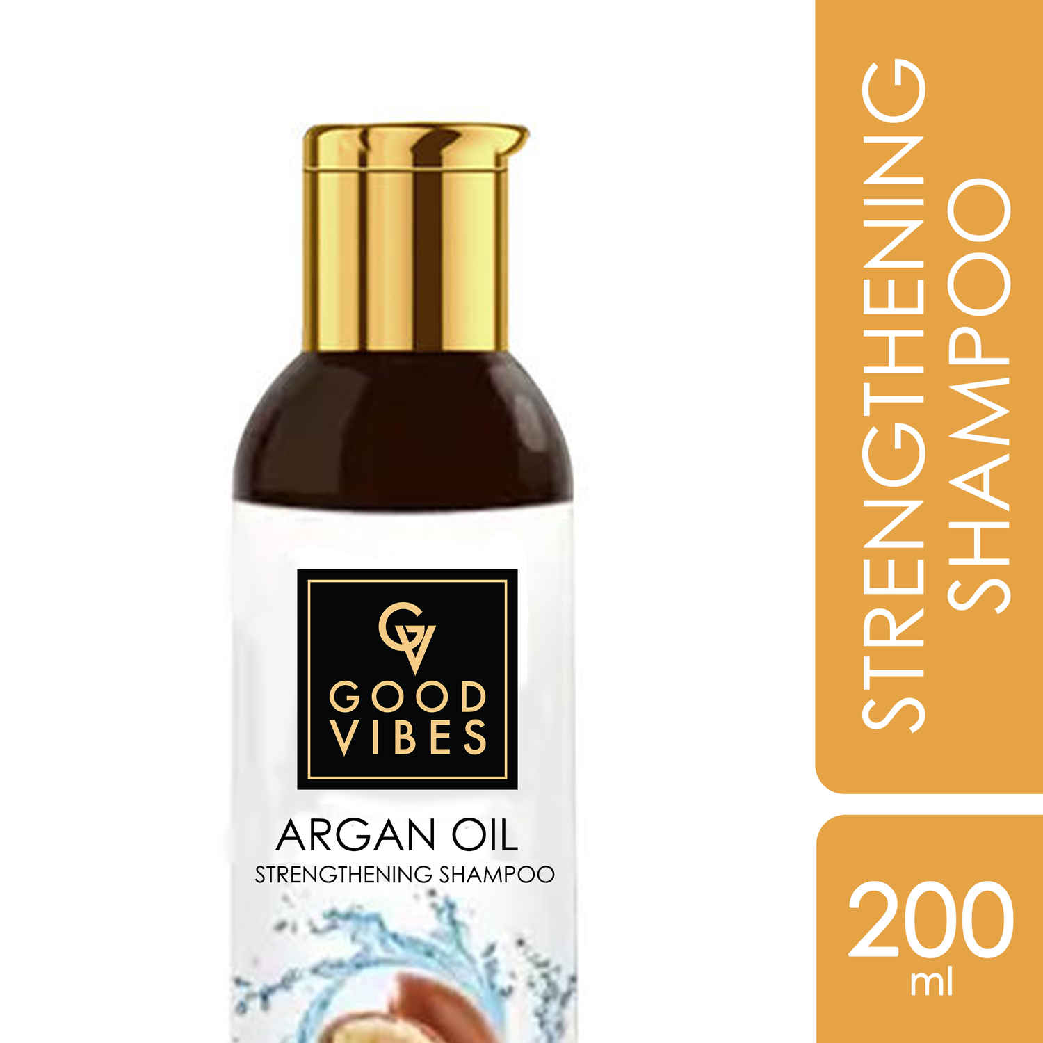 Buy Good Vibes Strengthening Shampoo - Argan (200 ml) - Purplle