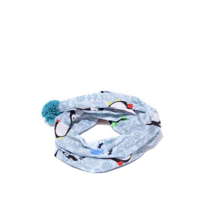 Buy Golden Peacock Printed Headband - Blue - Purplle