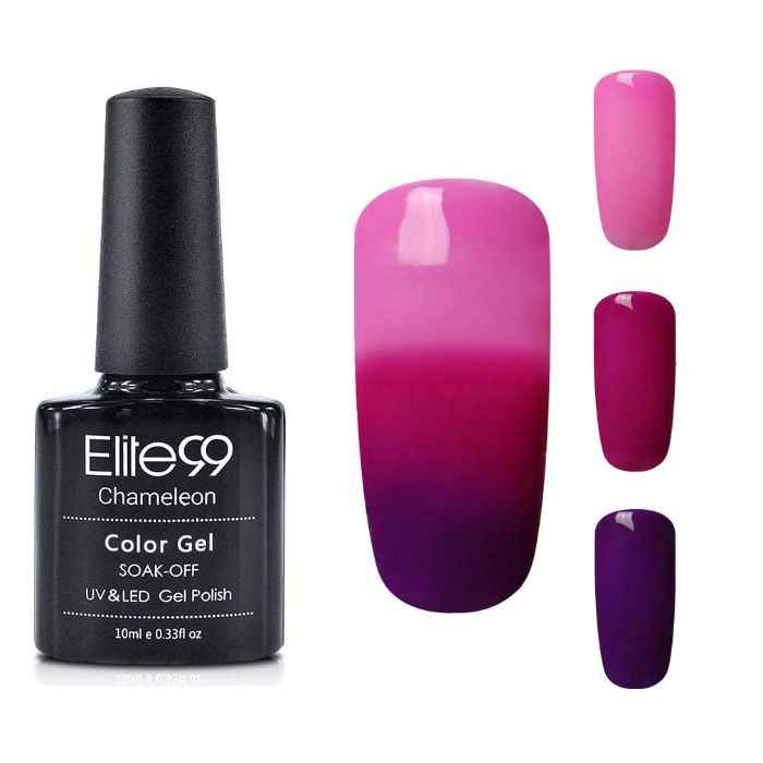 Buy Elite99 Temperature Change Color Nail Gel Polish Soak Off UV Cheese Gel Polish LED Nail Polish Gel Lacquer Gel Nail Art Nail Polish (8728) - Purplle