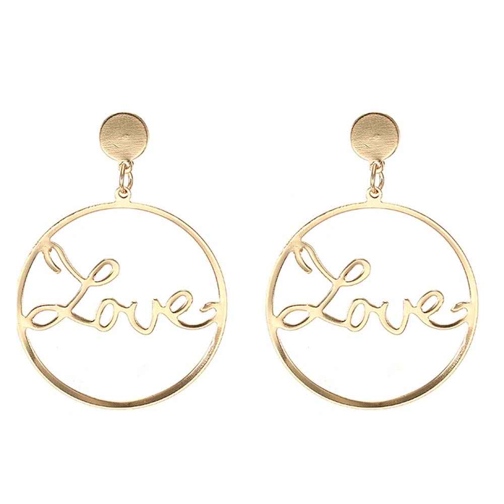 Buy Ferosh Brisa Love Earrings - Purplle