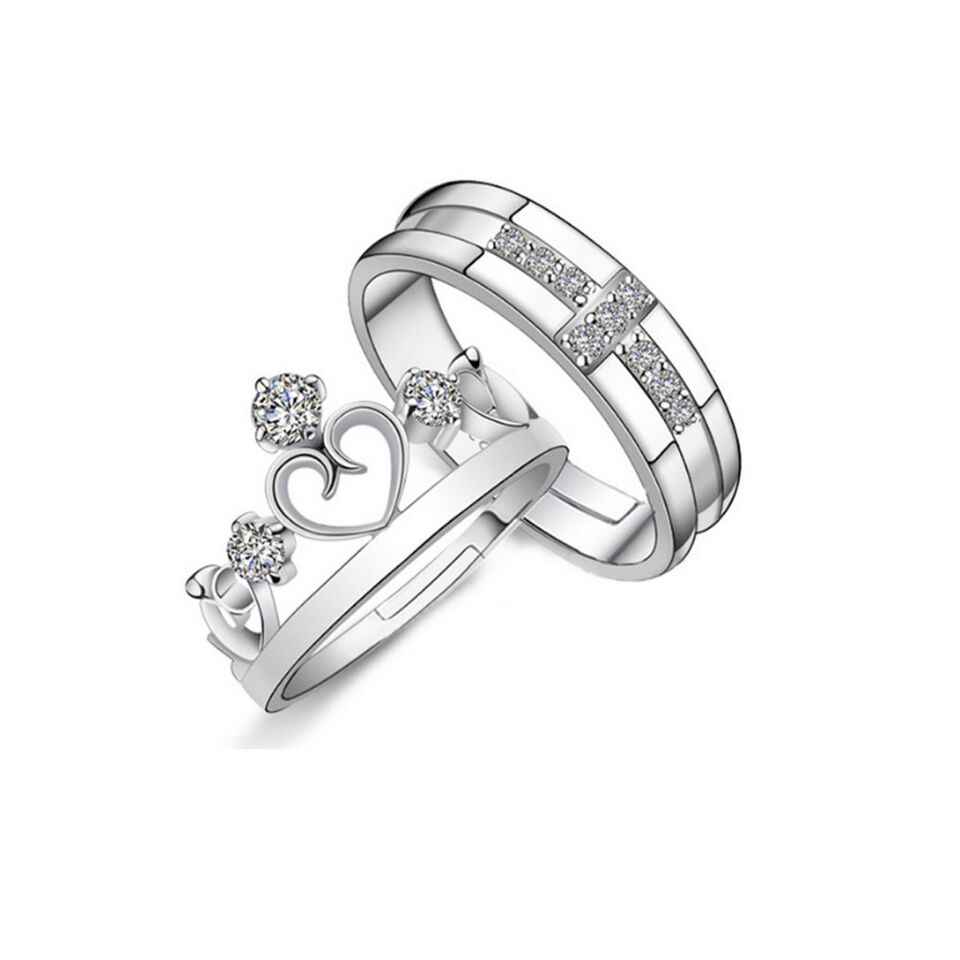 Buy Ferosh Sterling Couple Rings - Purplle