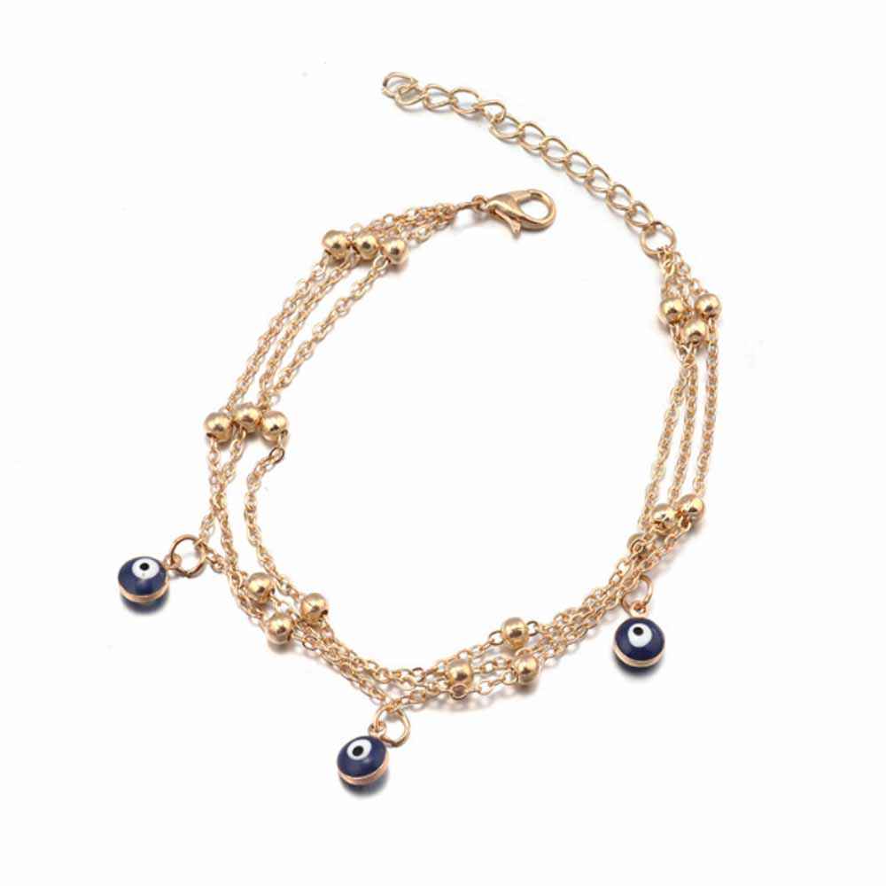 Buy Ferosh Mirielle Layered Anklet - Purplle