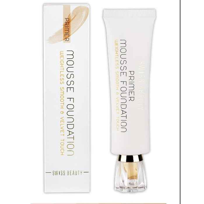 Buy Swiss Beauty Primer Mousse Foundation (Weightless Smooth & Velvet Touch) (40 ml) (Natural Beige) 03 - Purplle
