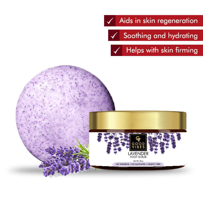 Buy Good Vibes Foot Scrub - Lavender (50 gm) - Purplle