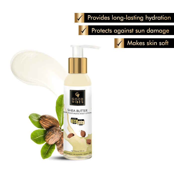 Buy Good Vibes Body Lotion with SPF 24 - Shea Butter (120 ml) - Purplle
