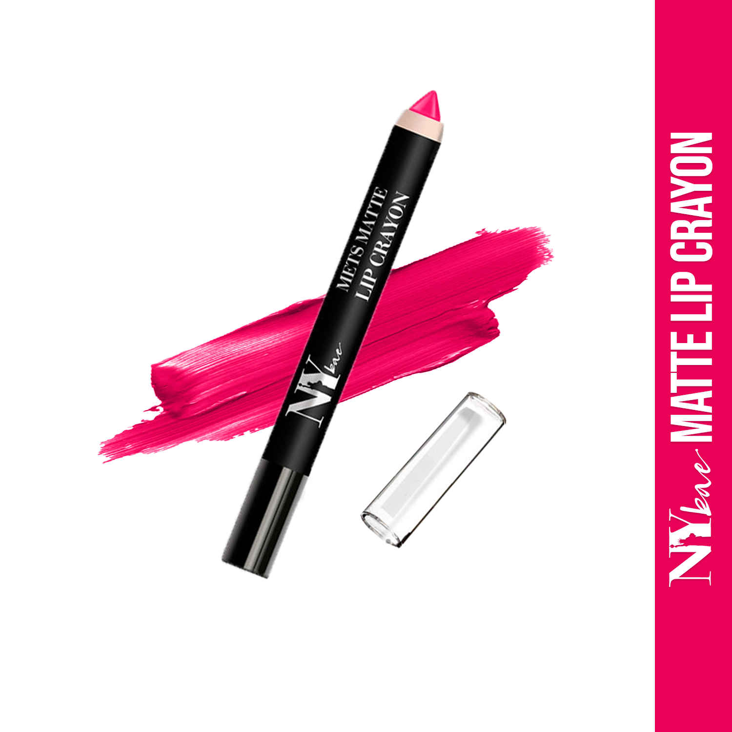 Buy NY Bae Lip Crayon, Mets Matte, Pink - Third Base Pleasure 26 (2.8 g) - Purplle