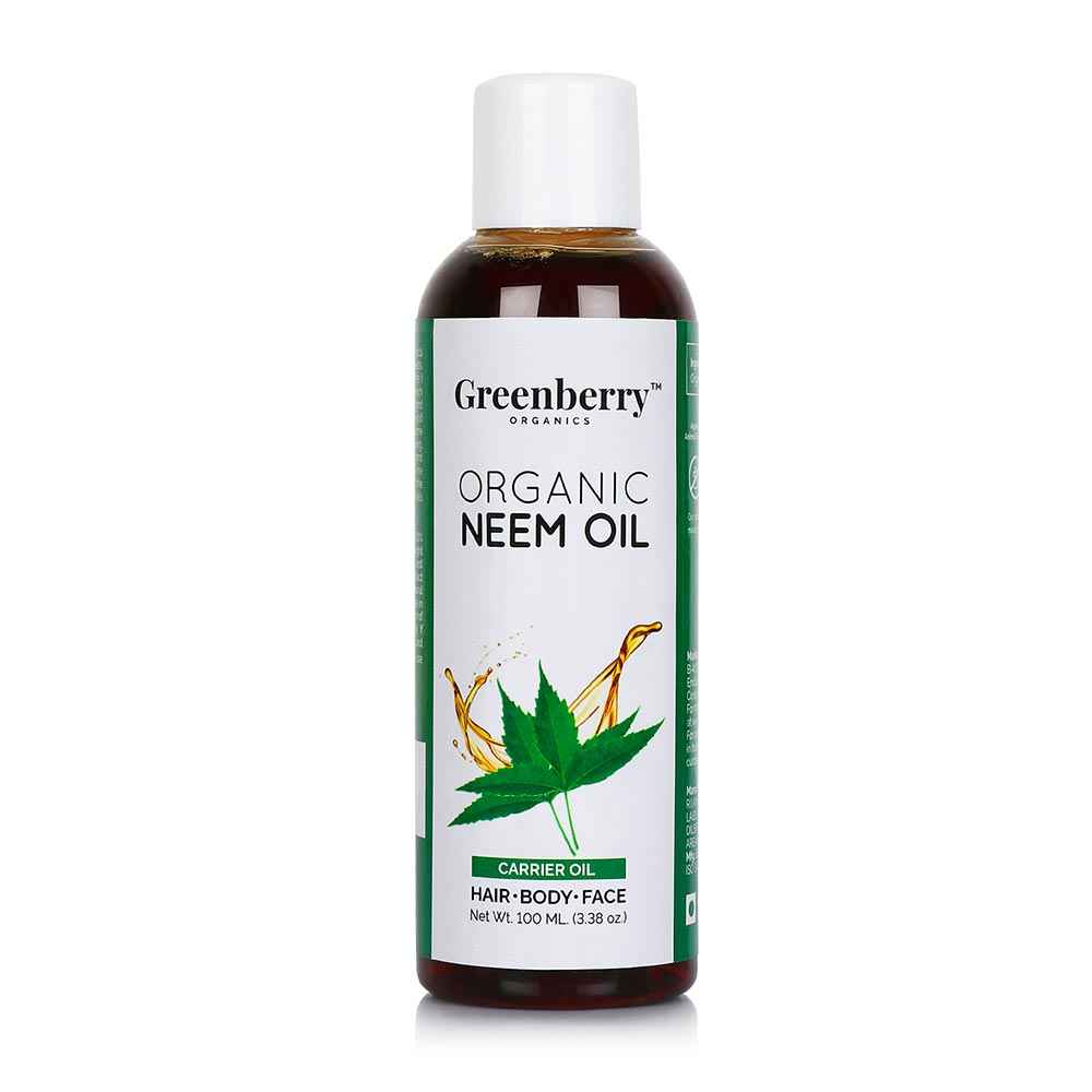 Buy Greenberry Organics Organic Neem Oil for Face, Body & Hair (100 ml) - Purplle
