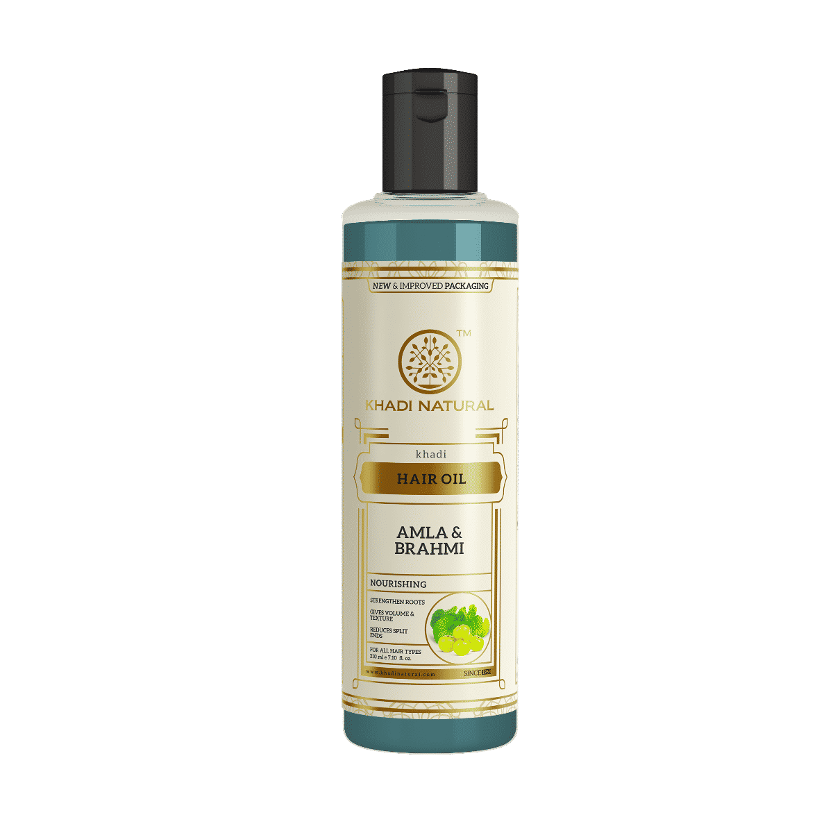 Buy Khadi Natural Ayurvedic Amla & Brahmi Hair Oil (210 ml) - Purplle
