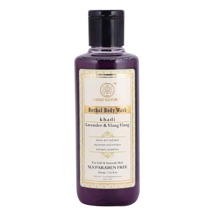 Buy Khadi Natural Ayurvedic Lavender & Ylang Ylang Body Wash (210 ml) - Purplle