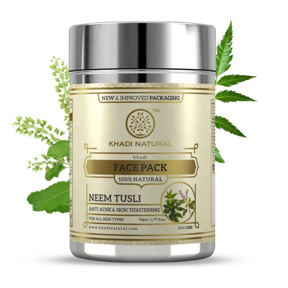 Buy Khadi Natural Ayurvedic Neem Tulsi Face Pack (50 g) - Purplle