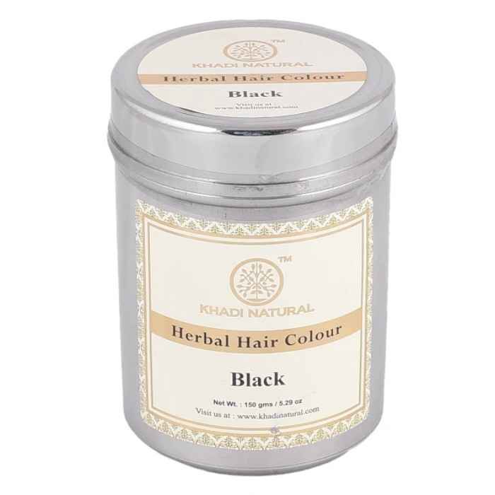 Buy Khadi Natural Ayurvedic Black Henna Colour (150 g) - Purplle