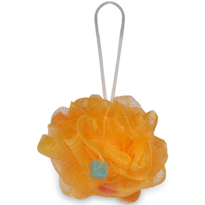 Buy Gorgio Professional Mango Orange Loofah Infused With Foaming Cube Color May Vary 1 Pc - Purplle