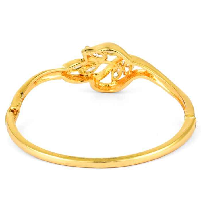 Buy Crunchy Fashion Crystal Embellished Statement Cuff Bracelet for Women - Purplle