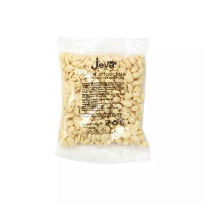 Buy Jeva Hot Film Wax - White Chocolate (100 g) - Purplle