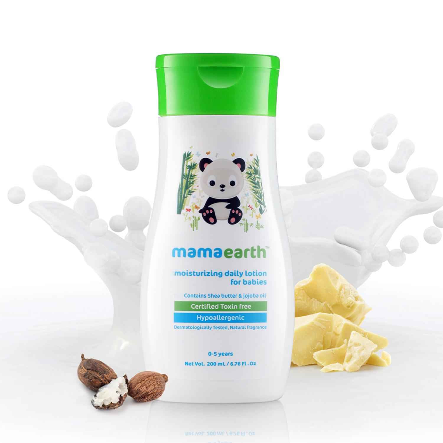 Buy Mamaearth Moisturizing Daily Lotion with Shea Butter & Cocoa Butter For Babies, 200 ml - Purplle