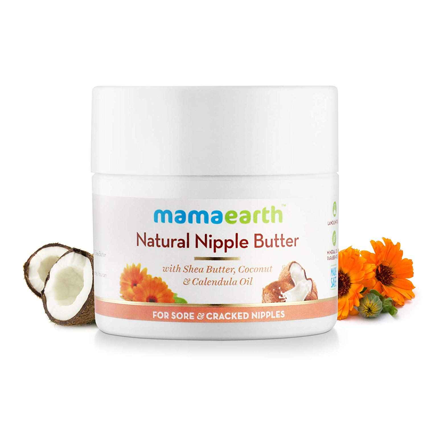 Buy Mamaearth Nipple Butter For Sore And Cracked Nipples, Preservative Free, 100% Natural (50 ml) - Purplle