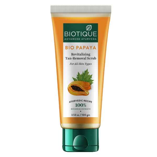 Buy Biotique Bio Papaya Revitalizing Tan-Removal Scrub (100 g) - Purplle