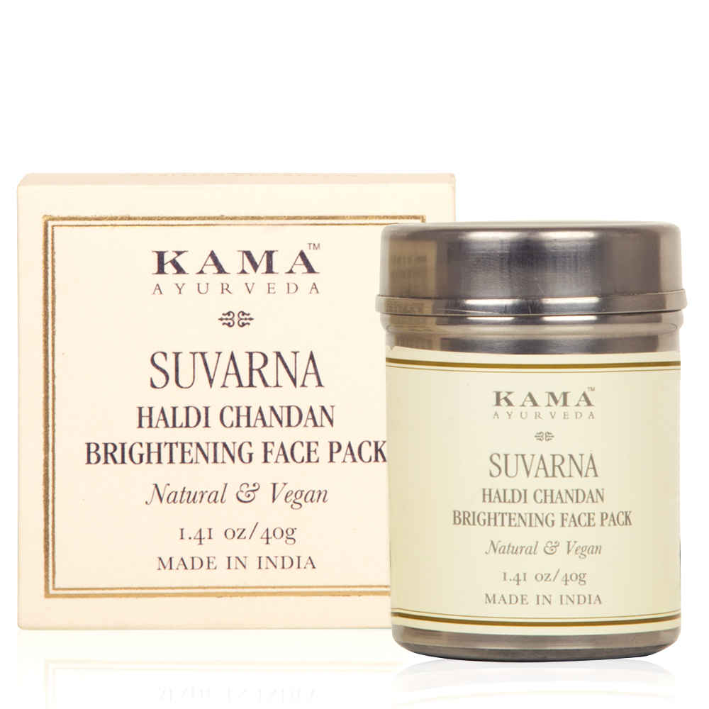 Buy Kama Ayurveda Suvarna Haldi Chandan Bright Face Pack (40 g) - Purplle