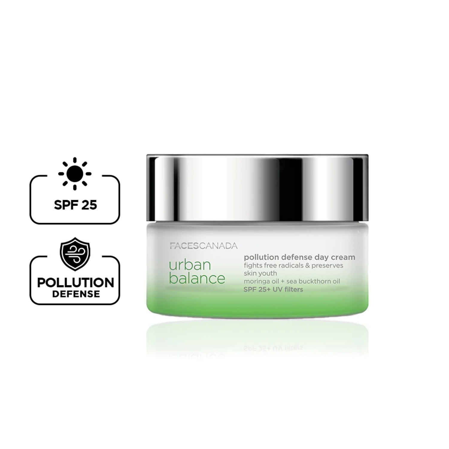 Buy FACES CANADA Urban Balance Pollution Defence Day Cream (50 gm) | For All Skin Types | Gentle on Skin | Paraben Free | Sulphate Free - Purplle