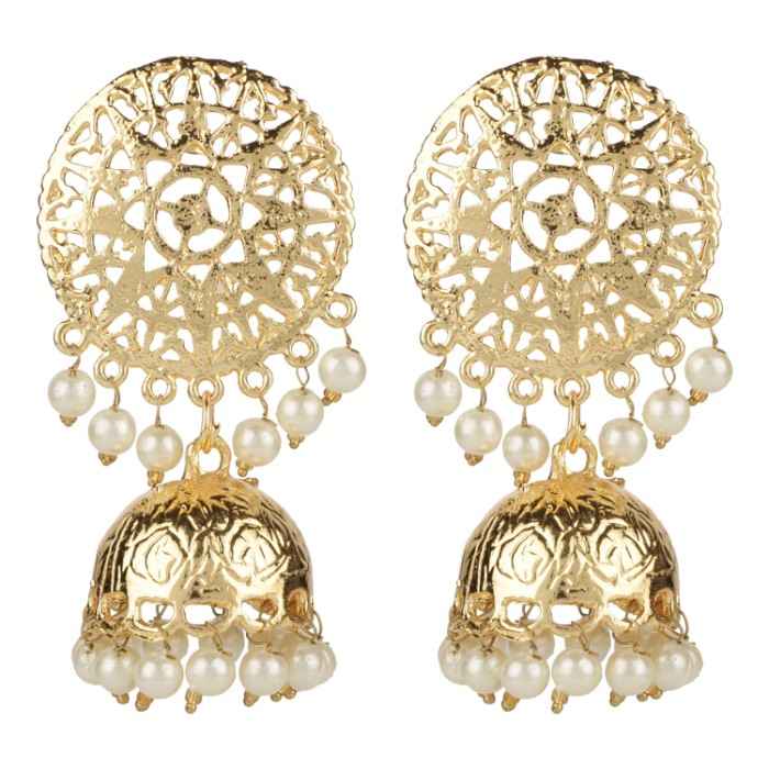 Buy Kord Store Traditional Gold Plated Earrings For Girls & Women KSEAR70053 - Purplle