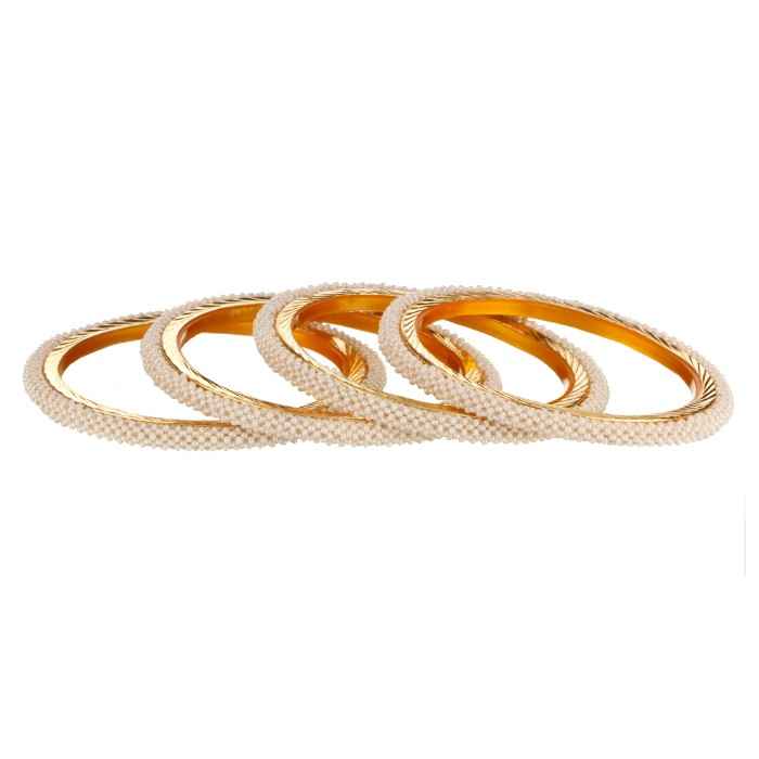 Buy Kord Store Fashion Jewellery Traditional Gold Plated Bangles Set For Girls And Women (Size -28) KSBAN50035 - Purplle