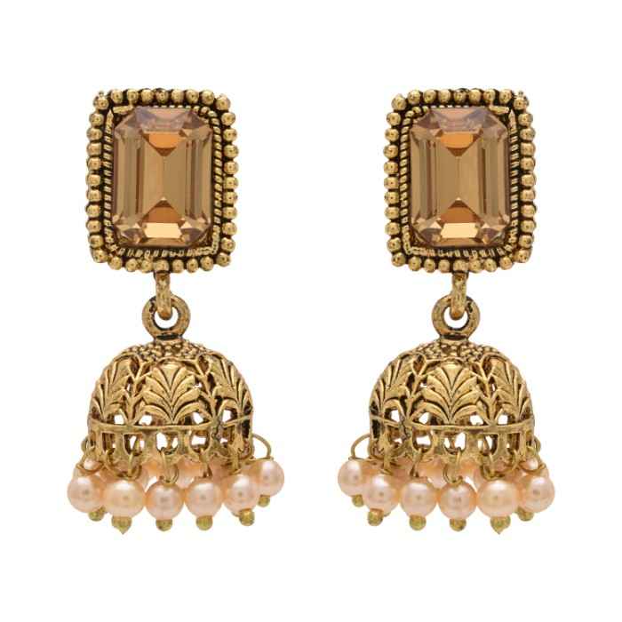 Buy Kord Store Special Design Indian Traditional American Diamond Earring Jhumki KSEAR70062 - Purplle