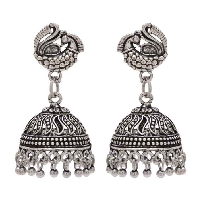 Buy Kord Store Special Peacock Design Indian Traditional Earring Jhumki KSEAR70065 - Purplle