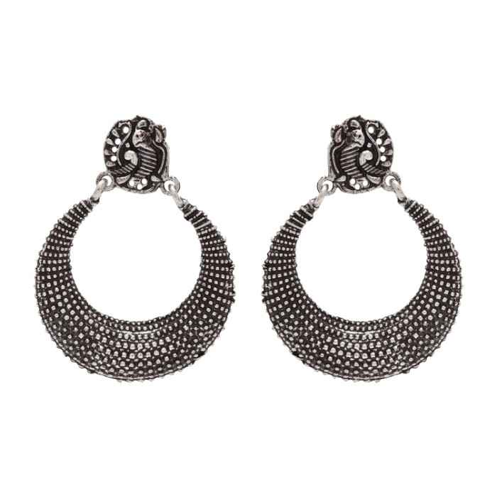 Buy Kord Store Special Moon With Little Peacock Design Indian Traditional Earring Chandbali KSEAR70073 - Purplle