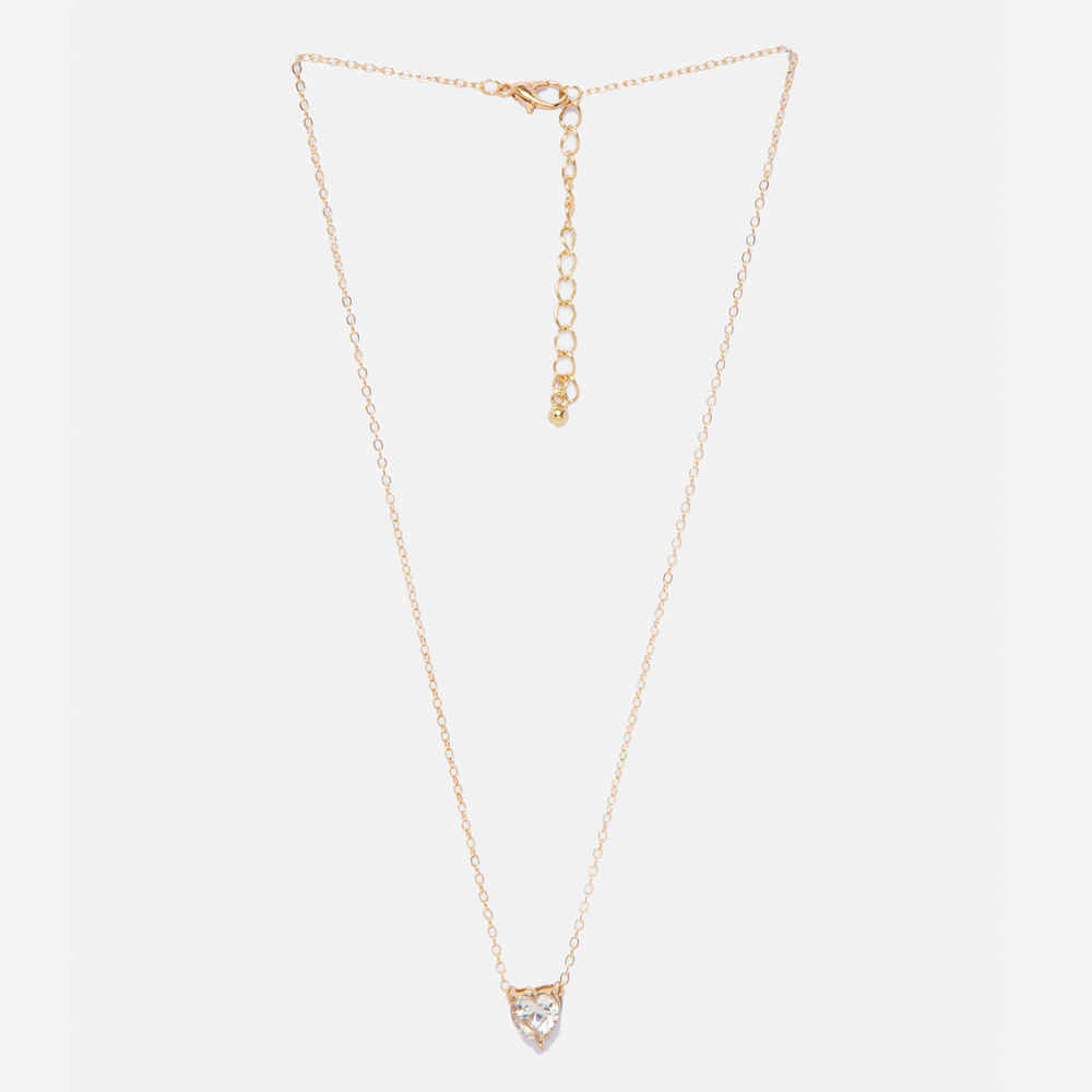 Buy Ferosh Arabella Golden Pendant Necklace - Purplle