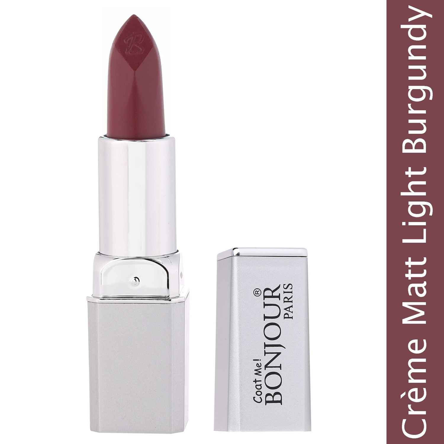 Buy Bonjour Paris Premium Velvet Creme Matt Lipstick (Light Burgundy) (4.2 g) - Purplle