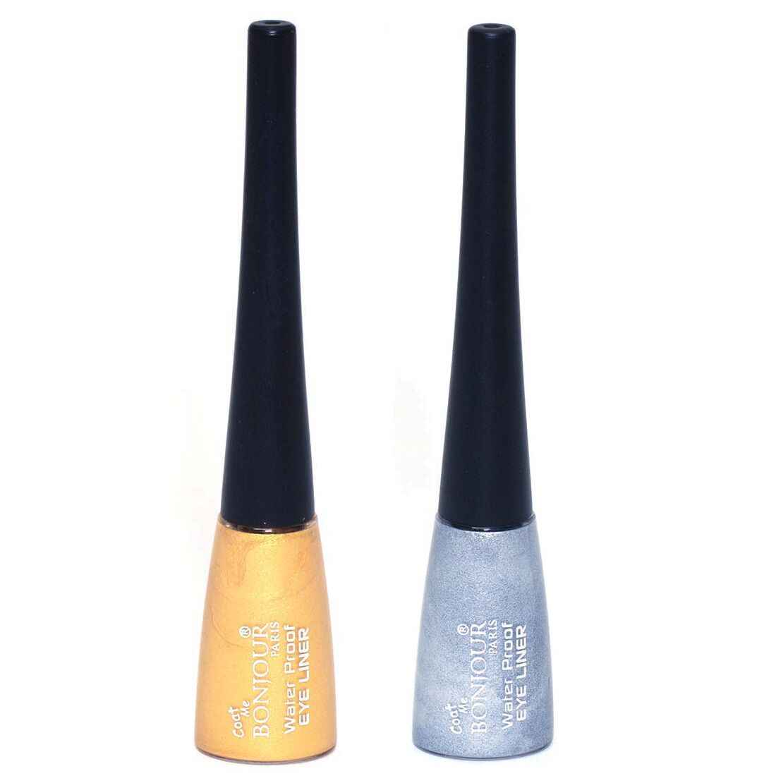 Buy Bonjour Paris Waterproof Eye Liner, Gold/Silver (10 ml) - Purplle