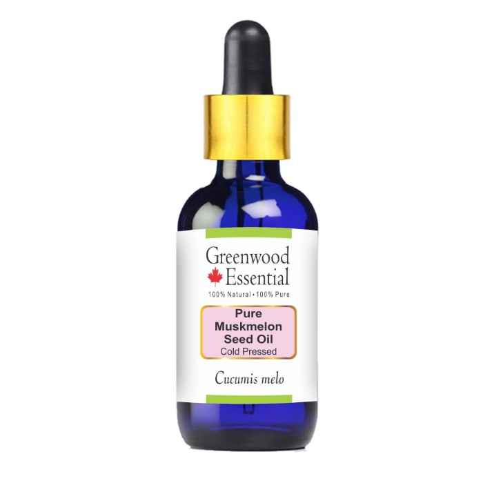 Buy Greenwood Essential Pure Muskmelon Seed Oil (Cucumis melo) with Glass Dropper 100% Natural Therapeutic Grade Cold Pressed (15 ml) - Purplle