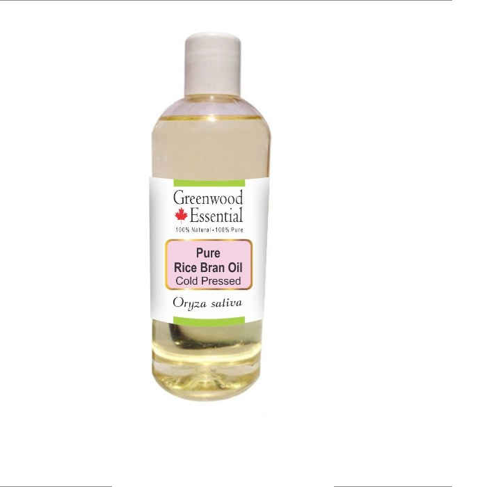 Buy Greenwood Essential Pure Rice Bran Oil (Oryza sativa) 100% Natural Therapeutic Grade Cold Pressed (200 ml) - Purplle