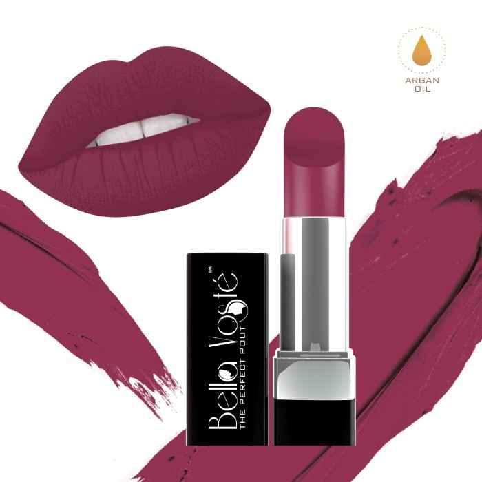 Buy Bella Voste Ulti-Matte Nude Lipstick (With Argan Oil) HOLLYWOOD CERISE (08) (4.2 g) - Purplle