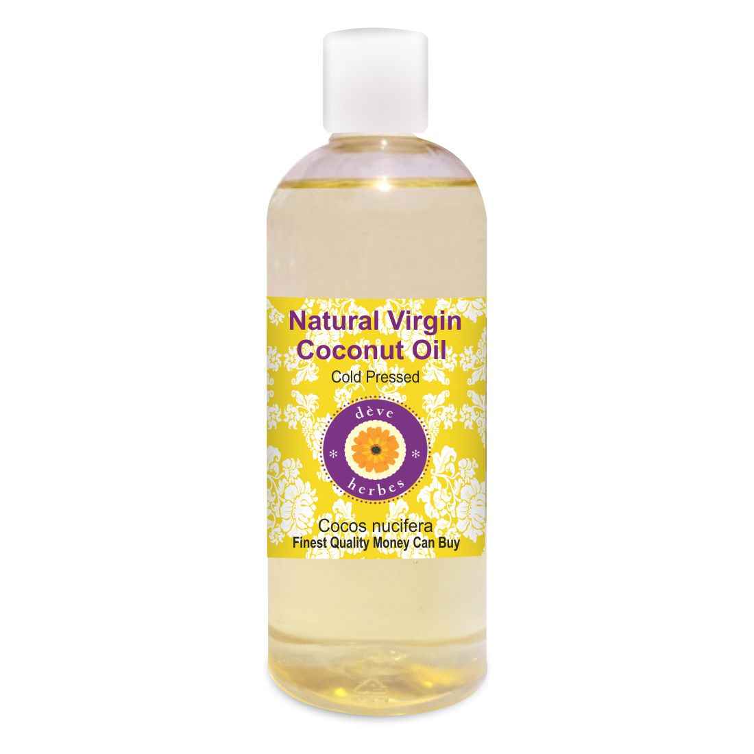 Buy Deve Herbes Natural Virgin Coconut Oil (Cocos nucifera) 100% Pure Natural Therapeutic Grade Cold Pressed (200 ml) - Purplle