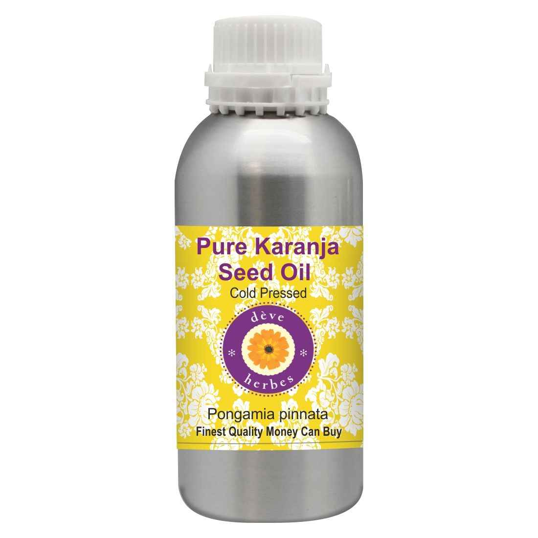Buy Deve Herbes Pure Karanja Seed Oil (Pongamia pinnata) Natural Therapeutic Grade Cold Pressed 300ml - Purplle