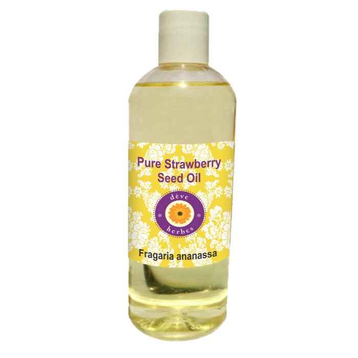 Buy Deve Herbes Pure Strawberry Seed Oil (Fragaria ananassa) Natural Therapeutic Grade 200ml - Purplle