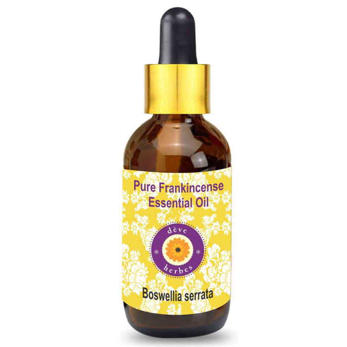Buy Deve Herbes Pure Frankincense Essential Oil (Alpha Thujene 70%) Boswellia serrata with Glass Dropper Natural Therapeutic Grade Steam Distilled 30ml - Purplle
