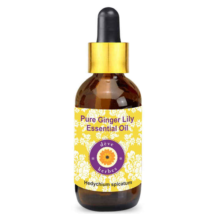 Buy Deve Herbes Pure Ginger Lily Essential Oil (Hedychium spicatum) with Glass Dropper Natural Therapeutic Grade Steam Distilled 30ml - Purplle