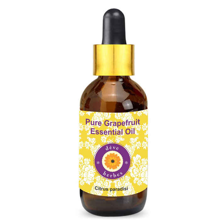 Buy Deve Herbes Pure Grapefruit Essential Oil (Citrus paradisi) with Glass Dropper Natural Therapeutic Grade Steam Distilled 30ml - Purplle