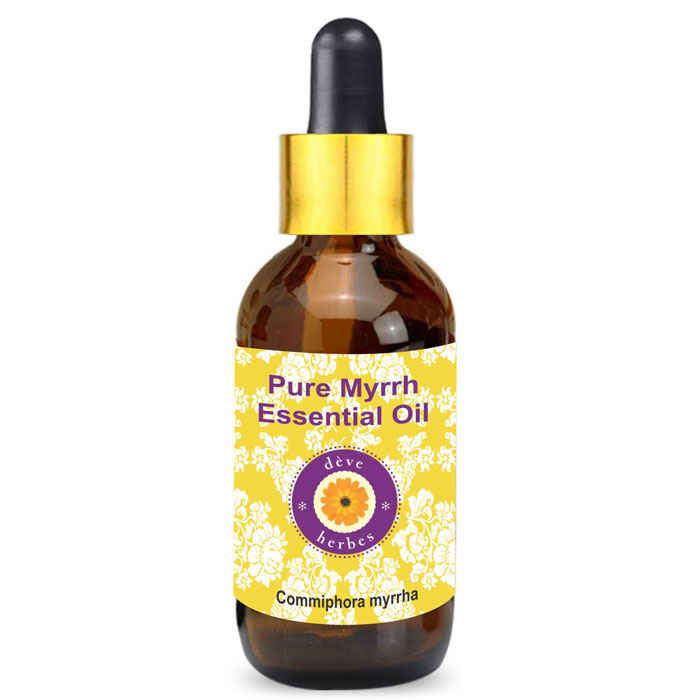 Buy Deve Herbes Pure Myrrh Essential Oil (Commiphora myrrha) with Glass Dropper Natural Therapeutic Grade Steam Distilled 30ml - Purplle
