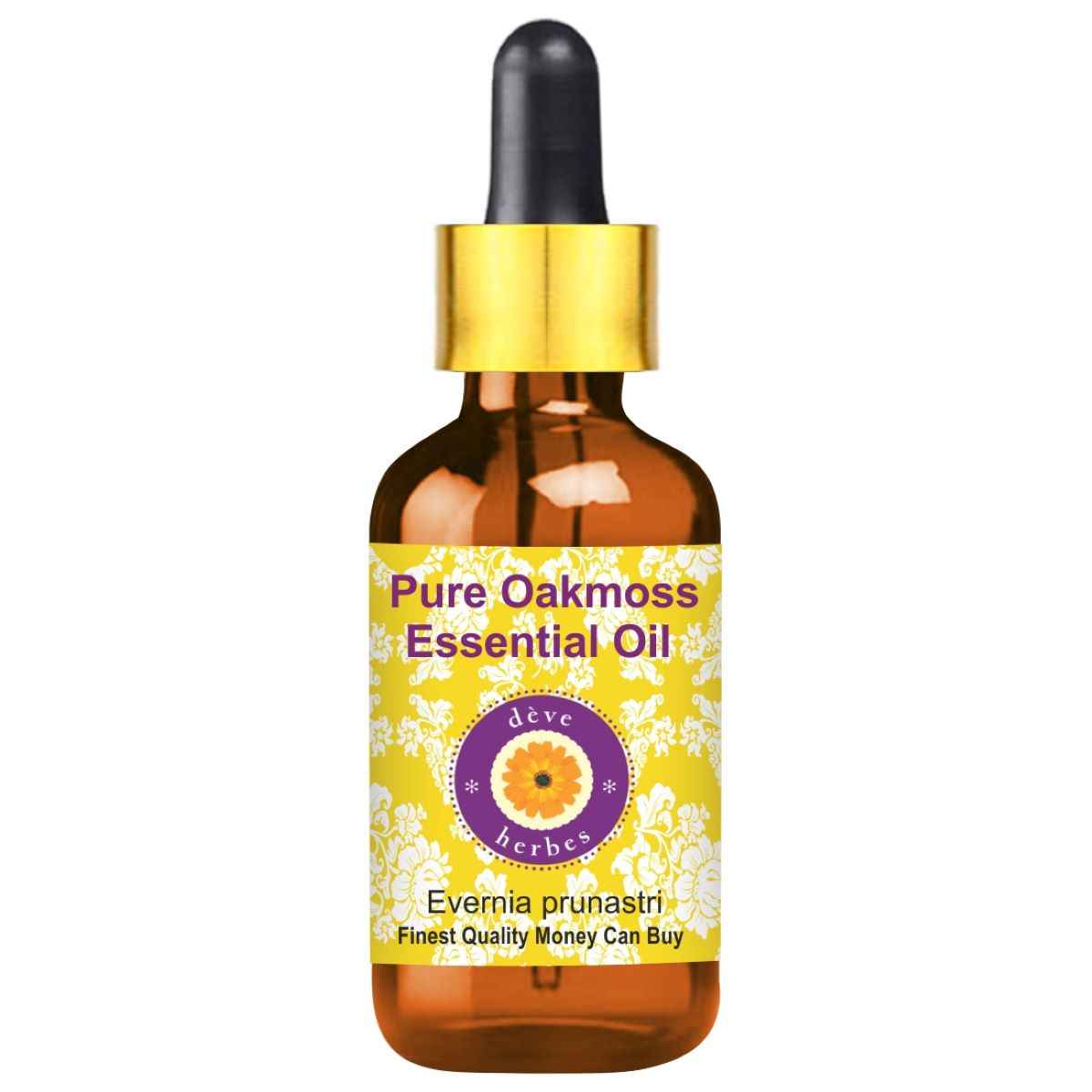 Buy Deve Herbes Pure Oakmoss Essential Oil (Evernia prunastri) with Glass Dropper Natural Therapeutic Grade Steam Distilled 50ml - Purplle