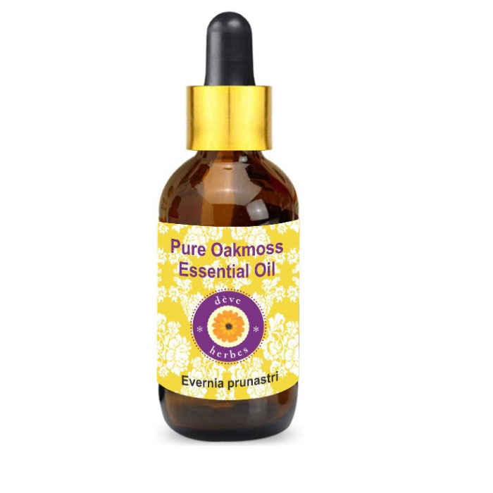 Buy Deve Herbes Pure Oakmoss Essential Oil (Evernia prunastri) with Glass Dropper Natural Therapeutic Grade Steam Distilled 100ml - Purplle