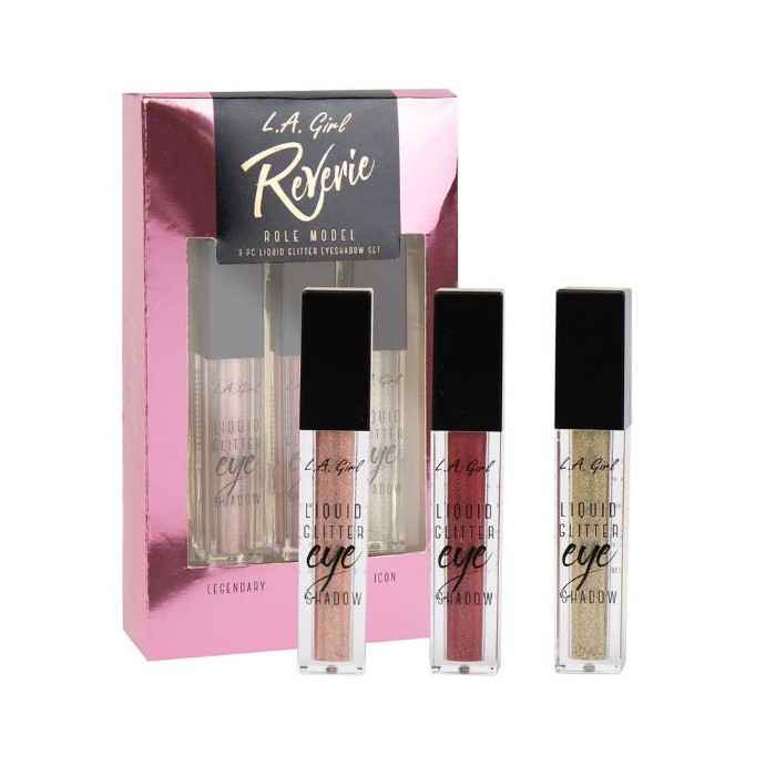 Buy L.A. Girl Reverie - 3 pc Liquid Glitter Eyeshadow Set - Role Model (21 g) - Purplle