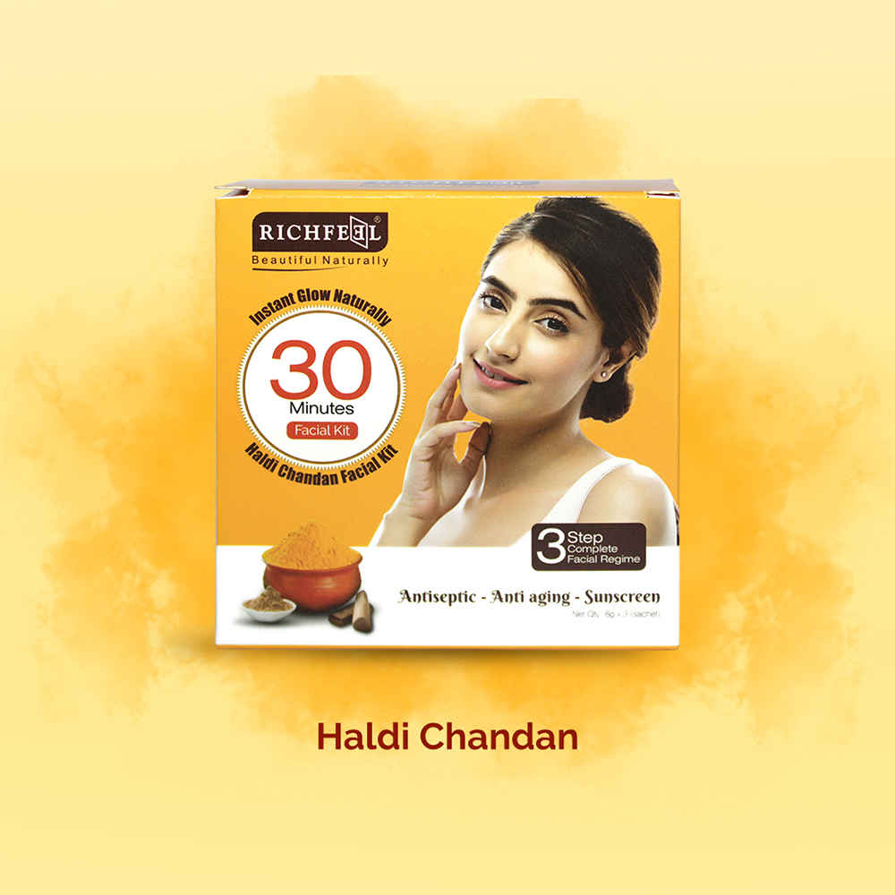 Buy Richfeel Haldi Chandan Facial Kit- Pack of 3 - Purplle