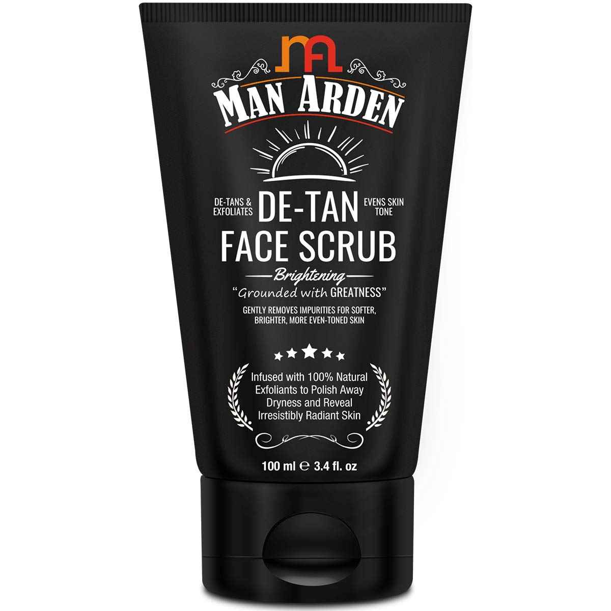 Buy Man Arden De Tan Brightening Face Scrub 100ml - Purplle