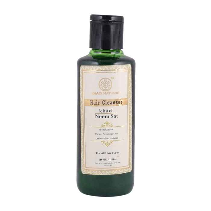 Buy Khadi Natural Ayurvedic Neem Sat Hair Cleanser (210 ml) - Purplle
