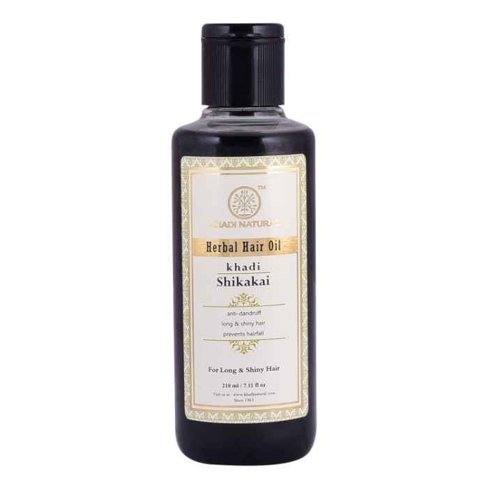 Buy Khadi Natural Ayurvedic Shikakai Hair Oil (210 ml) - Purplle
