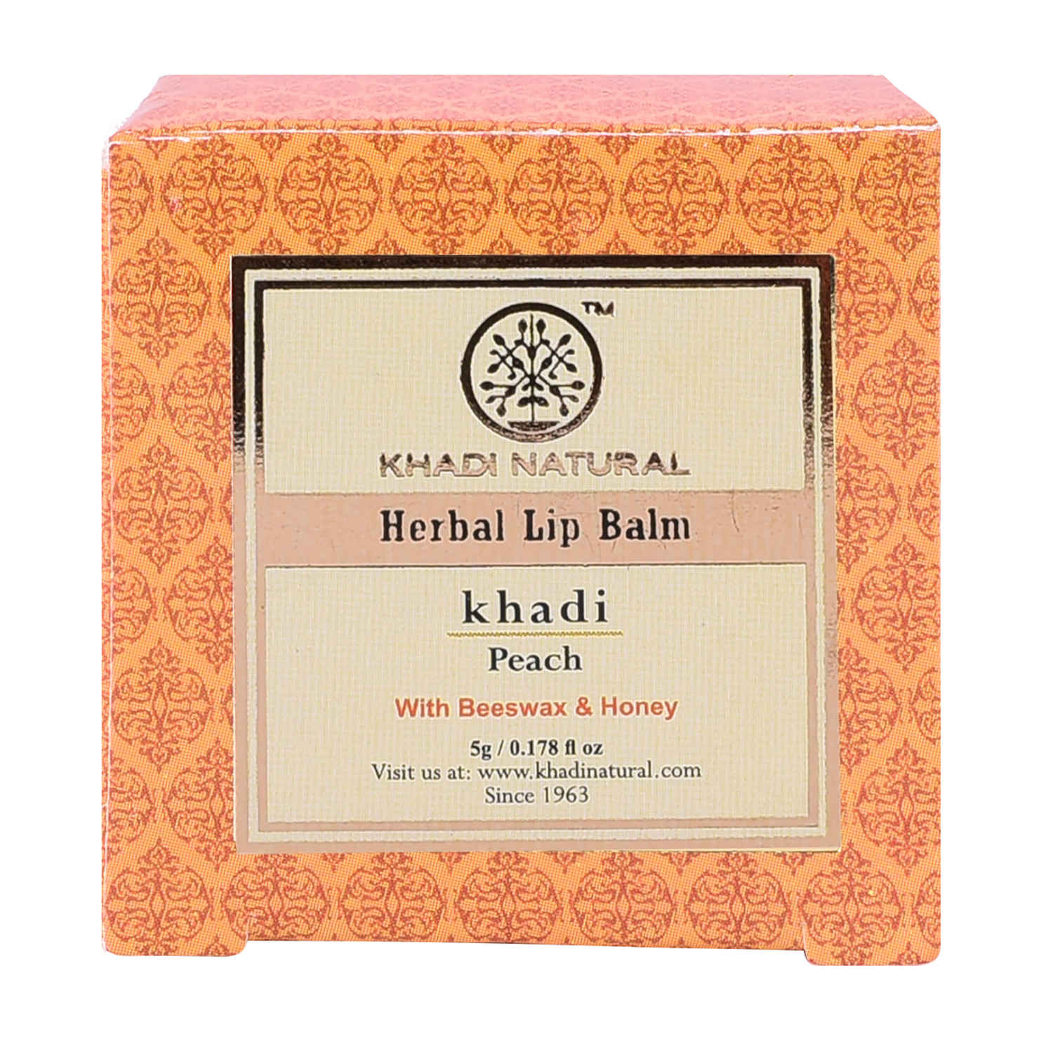 Buy Khadi Natural Ayurvedic Peach Lip Balm (5 g) - Purplle