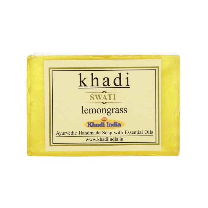 Buy Khadi Lemongrass Soap 125 g By Swati Gramodyog - Purplle